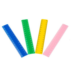 Vonalzó 16cm,-es, vegyes színek Nebulo Vonalzó, szögmérő Nebulo