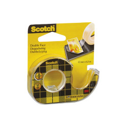 Ragasztószalag kétoldalas, 12mmx6,3m 3M Scotch 136D víztiszta Ragasztószalag kétoldalas 3M