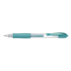 Zseléstoll 0,7mm, nyomógombos Pilot G-2, írásszín metálzöld Zselés toll Pilot