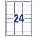 Etikett címke, 63,5 x33,9mm, fagyasztó 24 címke/ív, 25 ív/doboz, Avery fehér