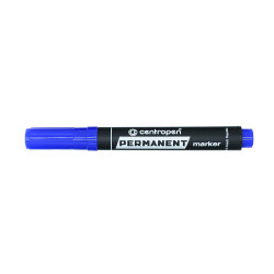 Alkoholos marker 1-4,6mm, vágott hegyű, Centropen 8576 kék Permanent marker Centropen