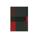 Spirálfüzet A5, 80lap vonalas, keményfedelű Marker Linear