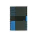 Spirálfüzet A5, 80lap vonalas, keményfedelű Marker Linear