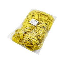 Gumigyűrű 63,5mmx5mm, 1kg/csomag, postázó gumi SÁRGA Gumigyűrű Bluering