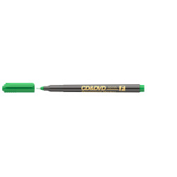 Alkoholos marker 0,5mm, CD/DVD F Ico, zöld Permanent marker Ico