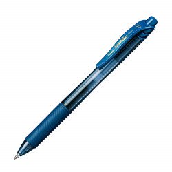 Rollertoll zselés golyóátmérő 0,7 mm, Pentel EnerGelX BL107-CAX, írásszín sötétkék Rollertoll PENTEL