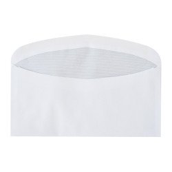 Boríték LC6/5 enyvezett bélésnyomott jobb ablakos 35x90mm 114x229mm J28A20 Bluering® fehér Boríték Bluering