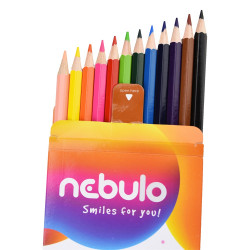Színes ceruza készlet, Nebulo 12 klf. szín Színesceruza Nebulo