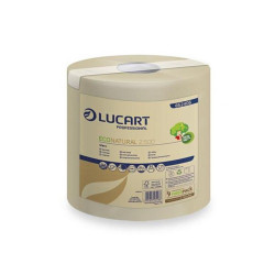 Kéztörlő 2 rétegű tekercses átmérő: 20 cm egyesével csomagolt 2.500 EcoNatural Lucart_852406 havanna barna Papírtörlők Lucart
