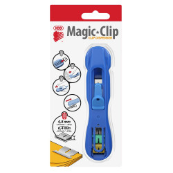 Iratcsíptető fűzőgép + kapocs Ico Magic clipper Kapocs és adagoló Ico