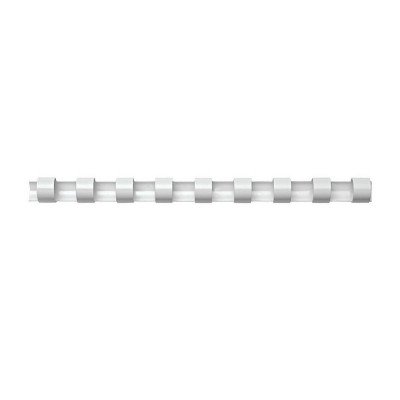 Spirál műanyag, 12mm, 56-80lap, 100 db/doboz, Fellowes® fehér Spirál műanyag, 12mm, 56-80lap, 100 db/doboz, Fellowes® fehér