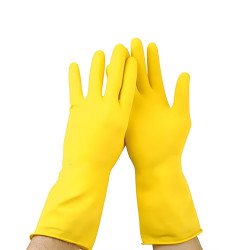 Gumikesztyű S háztartási pár Safety First sárga Háztartási kesztyű Egyéb