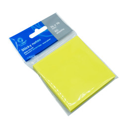 Jegyzettömb öntapadó, 76x76mm, 80lap, Bluering® , neon sárga Öntapadó jegyzettömb Bluering