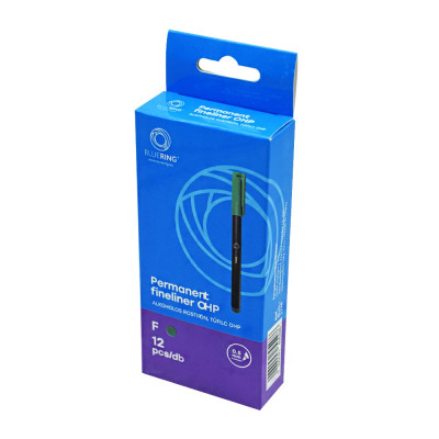 Rostirón, tűfilc alkoholos 0,5mm, OHP Bluering® F zöld Rostirón, tűfilc alkoholos 0,5mm, OHP Bluering® F zöld