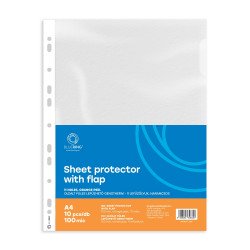 Genotherm lefűzhető, A4, 100 micron narancsos oldalt füles Bluering® 10 db/csomag, Lefűzhető genotherm Bluering
