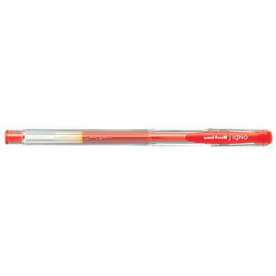 Zseléstoll 0,5mm, Uni UM-100, írásszín piros Zseléstoll 0,5mm, Uni UM-100, írásszín piros