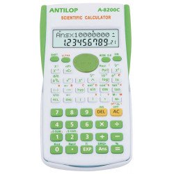 Számológép tudományos 240 funkciós zöld Antilop A-8200C Számológép Antilop