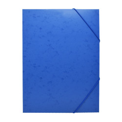 Gumis mappa A4, festett prespán mintás karton Bluering® kék Gumis mappa Bluering