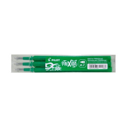 Rollertoll betét golyóméret 0,7mm, 3 db/csom Pilot Frixion Ball, írásszín zöld Tollbetét Pilot