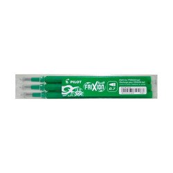 Rollertoll betét golyóméret 0,7mm, 3 db/csom Pilot Frixion Ball, írásszín zöld Tollbetét Pilot