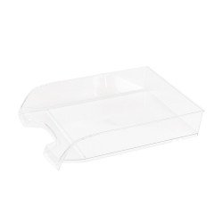 Irattálca műanyag 550 extra széles 345x270x67mm, Bluering®, víztiszta Irattálca Bluering