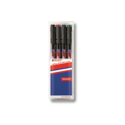 Alkoholos marker készlet, 0,3mm, 140S OHP Edding, 4 klf. szín Permanent marker EDDING