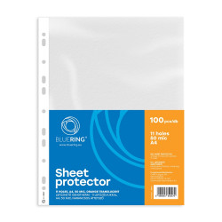 Genotherm lefűzhető, A4, 50 micron narancsos Bluering® 100 db/csomag, Lefűzhető genotherm Bluering