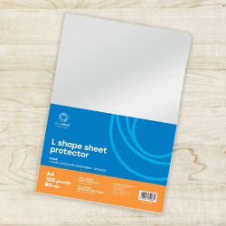 Genotherm `L` A4, 80 micron víztiszta Bluering® 100 db/csomag, L genotherm Bluering