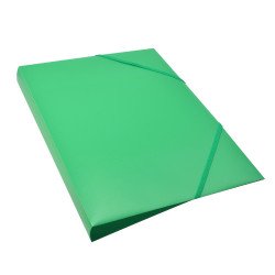 Gumis mappa A4, műanyag gerincvastagított 15mm, Bluering® zöld Gumis mappa Bluering