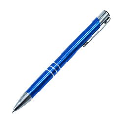 Golyóstoll nyomógombos fém kék test, Channel, írásszín kék Golyóstoll Egyéb