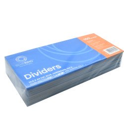 Elválasztócsík, karton 190g. 10,5x24cm, 100 db/csomag, Bluering® kék Elválasztó lap Bluering