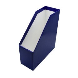 Iratpapucs 9cm, karton, lakkozott Bluering® kék Iratpapucs Bluering