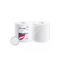 Ipari törlő 2 rétegű tekercses átmérő: 24 cm 100 % cellulóz 400 lap/tek 2 tekercs/karton Lucart Texicell 400_851270 Papírtörlők Lucart