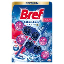 WC illatosító 2 x 50 g golyós Color Aktiv Bref Fresh Flowers Toalett tisztító, WC illatosító Bref