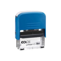 Bélyegző C30 Colop kék átlátszó ház/fekete párna Bélyegző és kelléke Colop