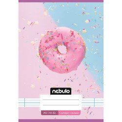 Füzet, A5, 1. osztályos vonalas, 14-32, Cuki minták, 16 db/csomag Nebulo Iskolai füzet Nebulo