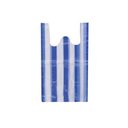 Ingvállas táska 280 x 500 mm 500 db/csomag kék-fehér csíkos Zacskó, tasak, táska Egyéb