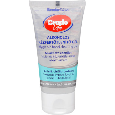Kéz- és bőrfertőtlenítő gél tubusos 50 ml Bradolife Kéz- és bőrfertőtlenítő gél tubusos 50 ml Bradolife
