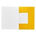 Iratgyűjtő, táblázatos pólyás dosszié A4, 230g. karton Bluering® sárga