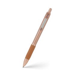 Golyóstoll 1mm, rose gold test, Zebra Z-grip Smooth, írásszínkék Golyóstoll Zebra