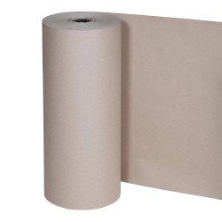 Csomagolópapír tekercs, középfinom, világosbarna, 12 kg/tekercs, 50 cm széles Leszakítóhenger Bluering