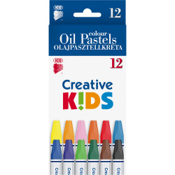 Olajpasztell kréta készlet, ICO Creative Kids 12klf. szín Kréta Ico