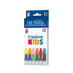 Olajpasztell kréta készlet, ICO Creative Kids 12klf. szín Kréta Ico