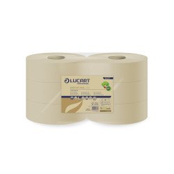Toalettpapír 2 rétegű közületi átmérő: 23 cm 826 lap/tekercs 6 tekercs/karton EcoNatural 23 J Lucart_812277J Toalettpapírok Lucart