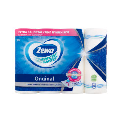 Háztartási papírtörlő kéztörlő 2 rétegű 4 tekercs/csomag Wish&Weg Original Zewa fehér Papírtörlők Zewa