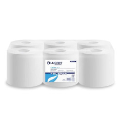 Kéztörlő 2 rétegű tekercses átmérő: 19 cm 100% cellulóz 6 tekercs/karton 19 CF Strong Lucart_861078J Papírtörlők Lucart