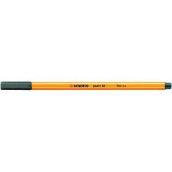 Rostirón, tűfilc 0,4mm, STABILO Point 88 sötétzöld Tűfilc Stabilo
