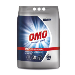 Mosópor 7 kg (108 mosás) fehér ruhákhoz Automat White Omo Mosóporok Diversey
