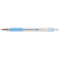Golyóstoll 0,7mm, pasztell világoskék test, Zebra F-301, írásszín kék Golyóstoll Zebra
