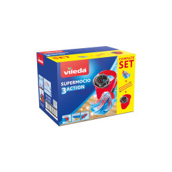 Felmosó szett mikroszálas_Supermocio Set Vileda_F1532V Vödrök, lapátok Vileda háztartási